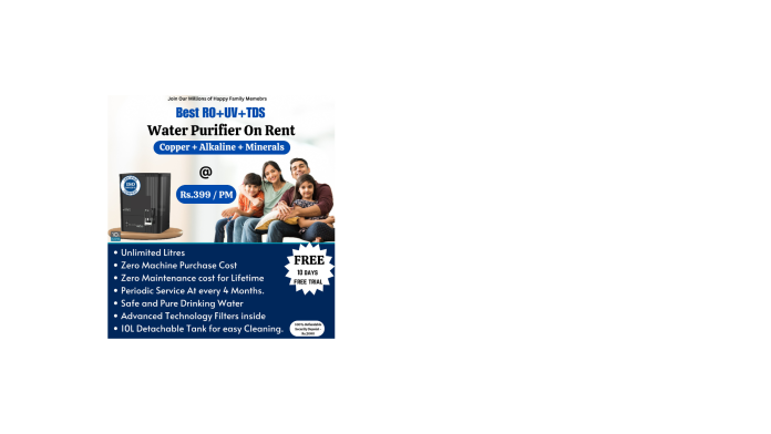 A Practical Take on Water Purifier Monthly Rental in Bangalore
