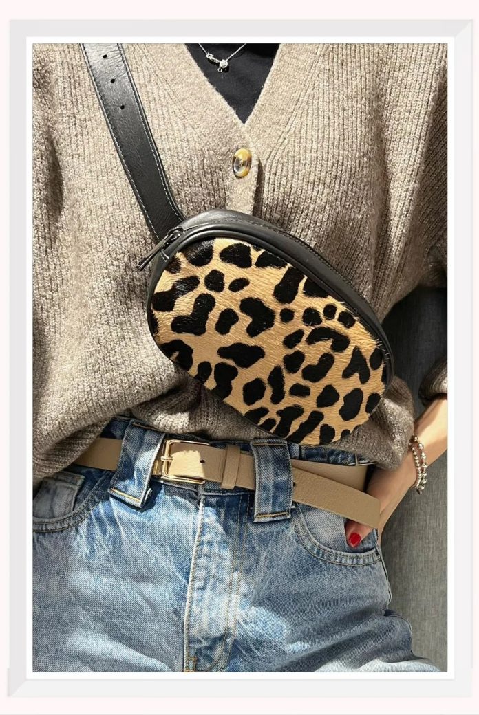 Chic Cow-Print Comfort for UK Weather